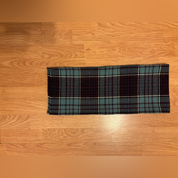 Plaid Wool Scarf - Picture 2 of 5